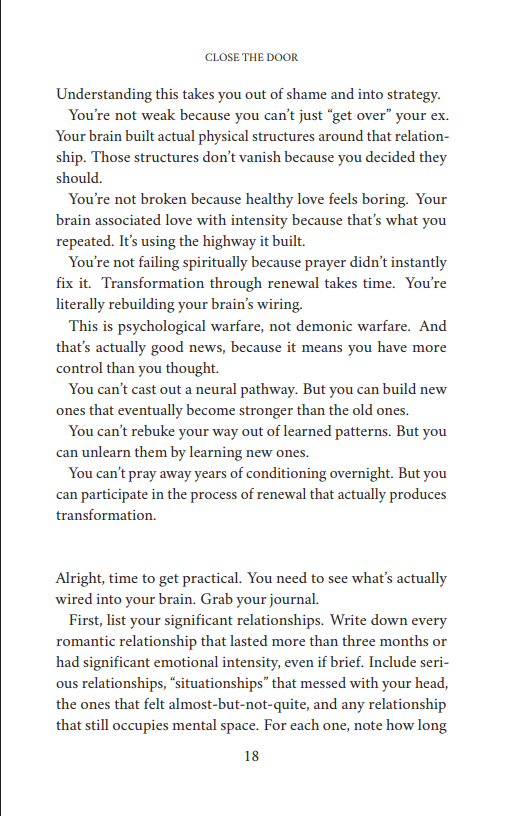 CLOSE THE DOOR: Why You Keep Comparing Them to Your Ex And How to Stop Before It Costs You the Relationship You Actually Want